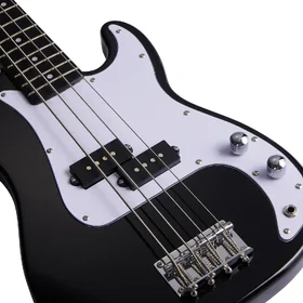 Artist APG34 Black 3/4 Size Bass Guitar w/ Accessories thumbnail