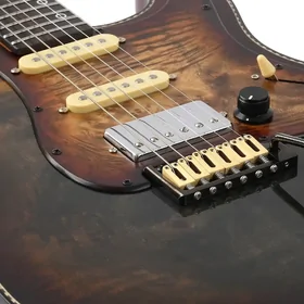 Artist AS78 Bound Burl Electric Guitar & Tweed Case thumbnail