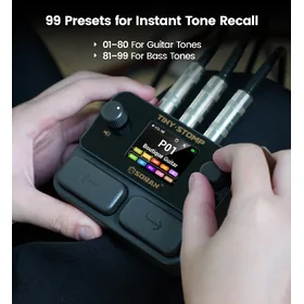 Soran JME03A Grey Tiny Stomp Desktop Multi Effects Processor w/ NAM Loader thumbnail