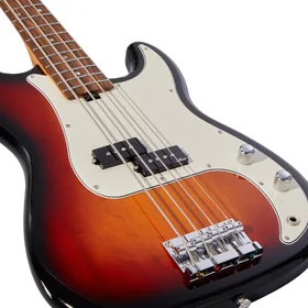 Customer Returned Artist APBDLX Deluxe Sunburst Bass Guitar & Padded Bag thumbnail