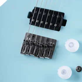 Damaged Soran Verser Blue Electric Guitar w/ Inbuilt FX thumbnail