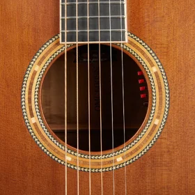 Customer Returned Artist OMC600SN Handbuilt Solid Wood Acoustic Electric Guitar & Hard Case thumbnail