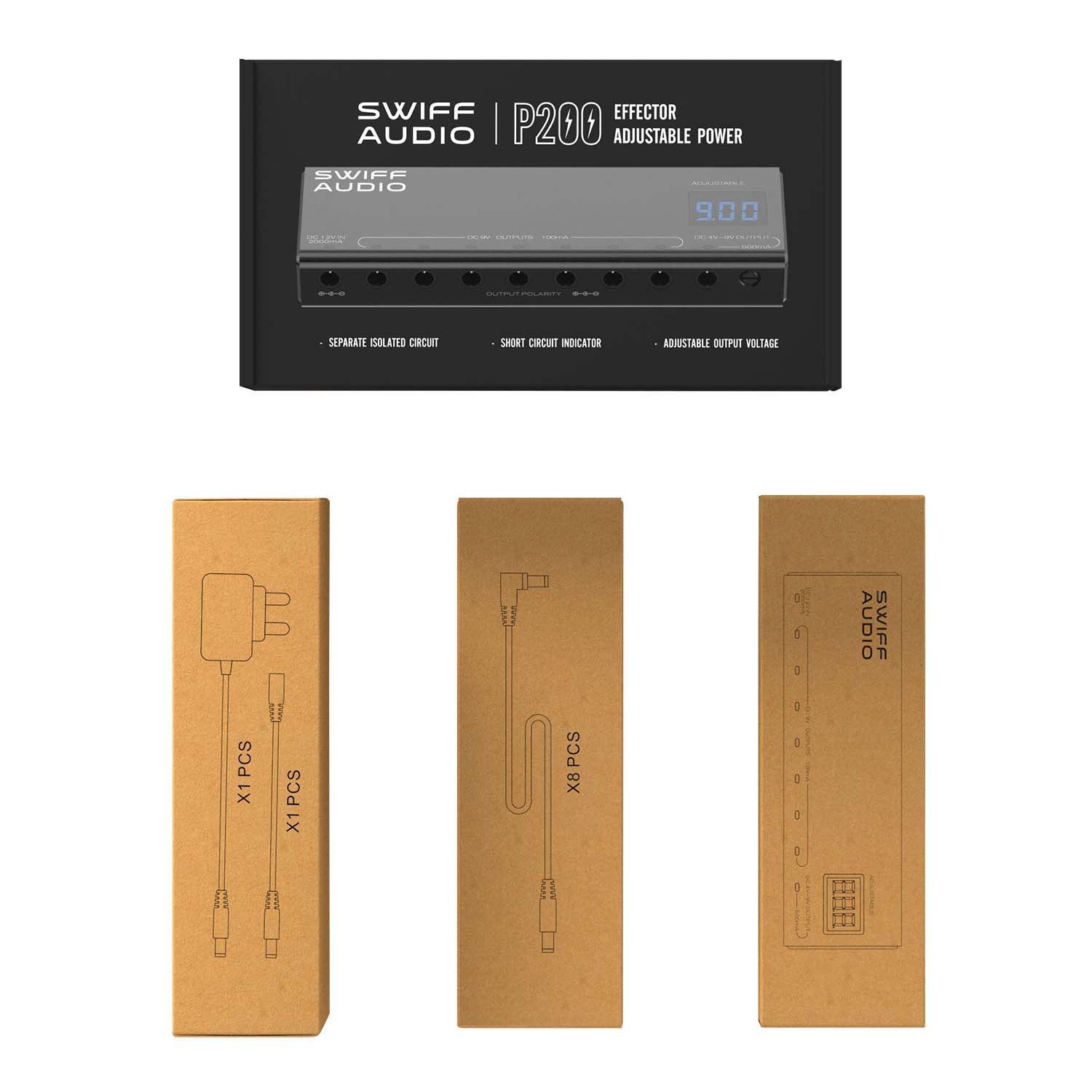 Swiff Audio P200 Isolated Power Supply with Real-Time Voltage 