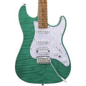 Artist AS30 Green Flame Electric Guitar w/ HSS Pickups thumbnail