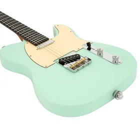 Artist AT53 Vintage Green Electric Guitar & Black Case thumbnail