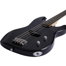 Artist APB Black Bass Guitar w/ Accessories & 15 Watt Amp thumbnail