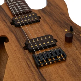 Customer Returned Artist AT Limba Semi-Hollow Natural Electric Guitar w/ Humbucker Pickups & Padded Bag thumbnail