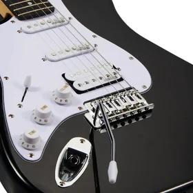 Customer Returned Artist AS1 Left Handed Black Electric Guitar & Accessories thumbnail