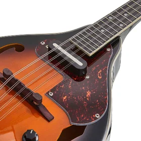 Damaged Artist MDA100EQ+C Sunburst Mandolin w/ Pickup & Black Hard Case thumbnail