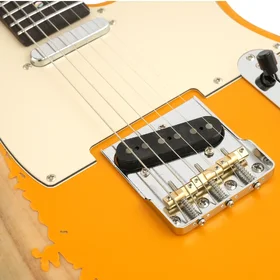 Customer Returned Artist AT53 Mustard Aged Electric Guitar w/ Hot Single Coil Pickups thumbnail