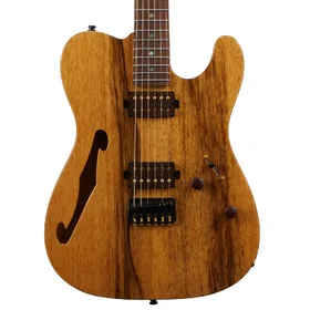 Customer Returned Artist AT Limba Semi-Hollow Natural Electric Guitar w/ Humbucker Pickups & Padded Bag thumbnail