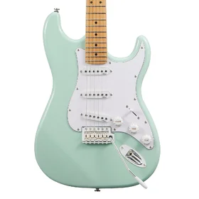 Customer Returned Artist AS10 Vintage Green Electric Guitar w/ Single Coil Pickups & Padded Bag thumbnail