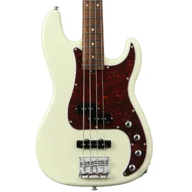 Artist APJ4A Vintage White Active / Passive Bass Guitar & Padded Bag thumbnail