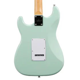 Customer Returned Artist AS10 Vintage Green Electric Guitar w/ Single Coil Pickups & Padded Bag thumbnail
