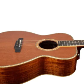 Customer Returned Artist OMC600SN Handbuilt Solid Wood Acoustic Electric Guitar & Hard Case thumbnail