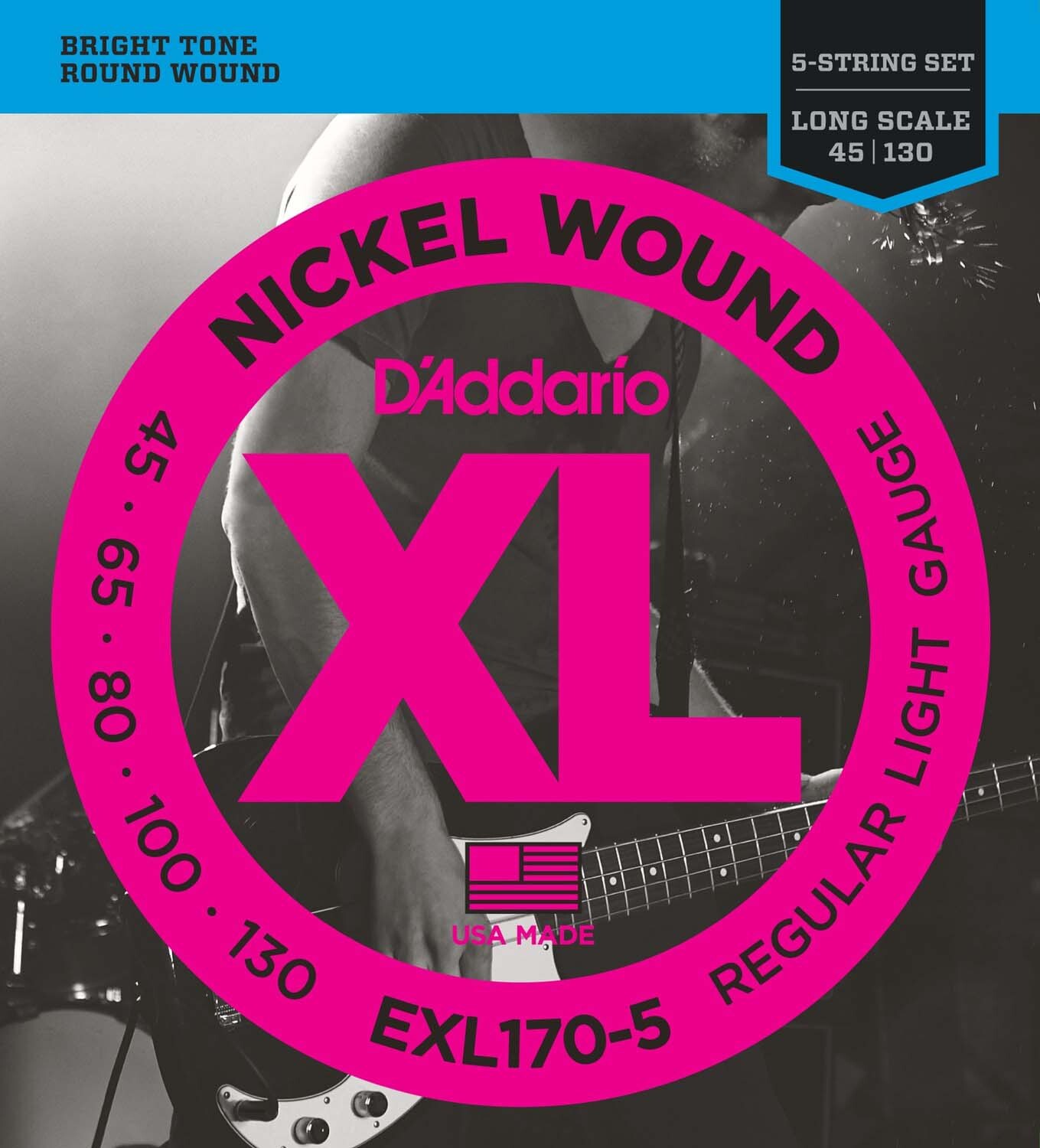 d'addario 5 string bass