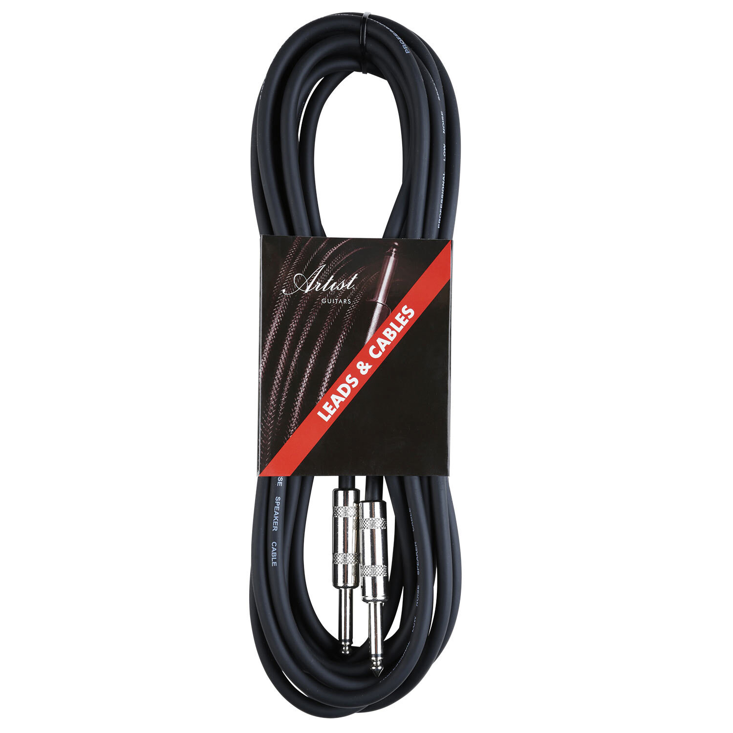 STARAUDIO 25ft Instrument Cable – 1/4" TS Male To Male, Mono Guitar Speaker Cord