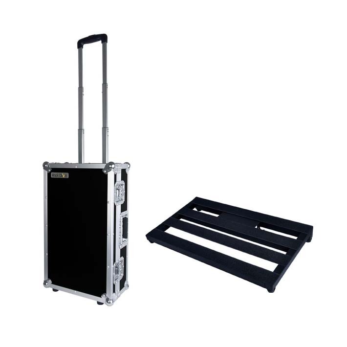 Joyo RD2+RDB2 Pedal Flight Case with Trolley Wheels + Pedal Board/Rack
