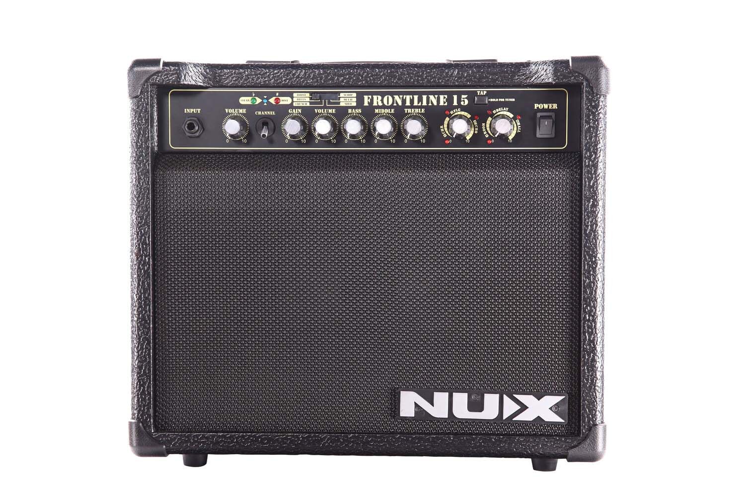 NuX Frontline 15 Guitar Combo Amplifier 15W + Mic and AUX Inputs Nux