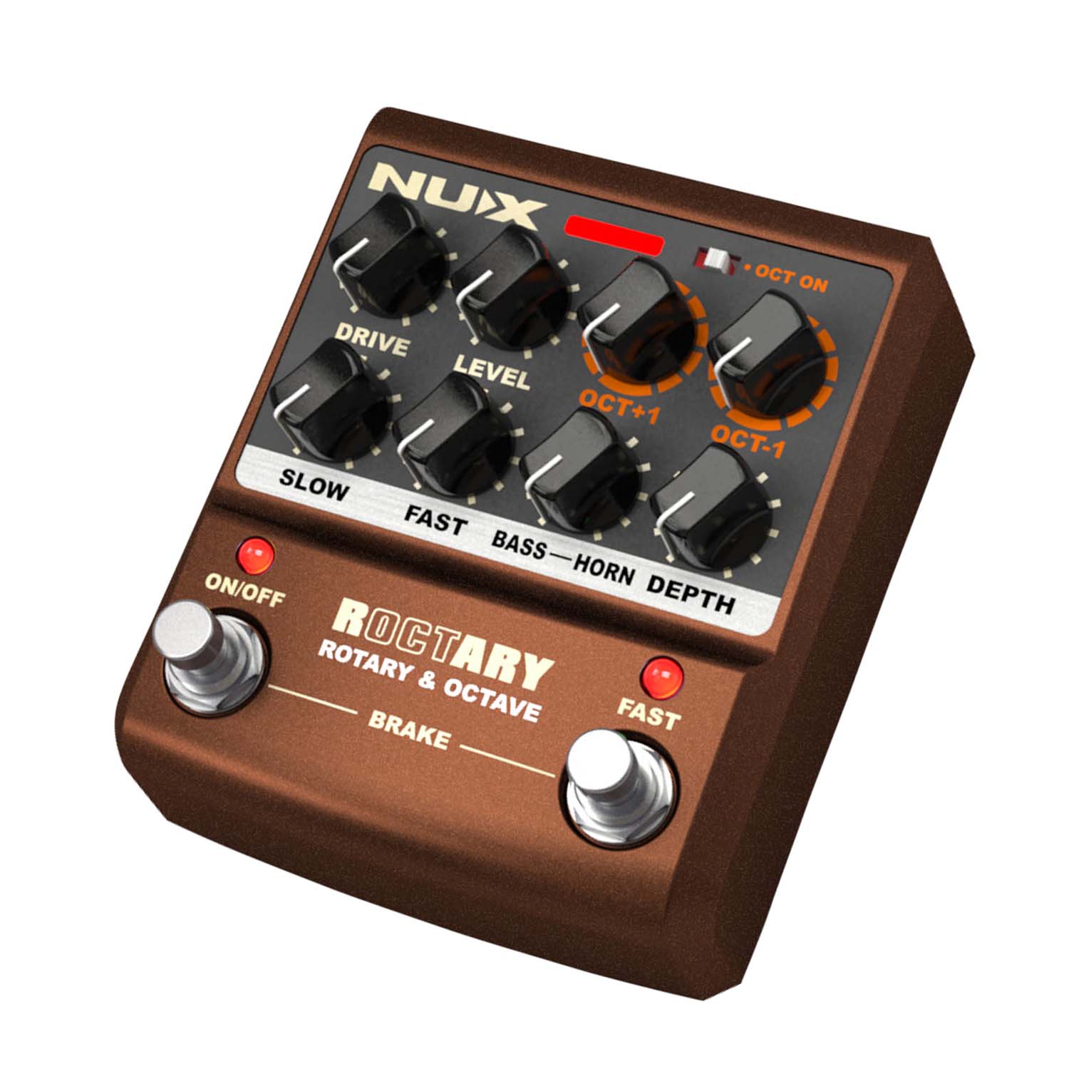 NuX Roctary Force Rotary and Octave Guitar Effects Pedal Nux