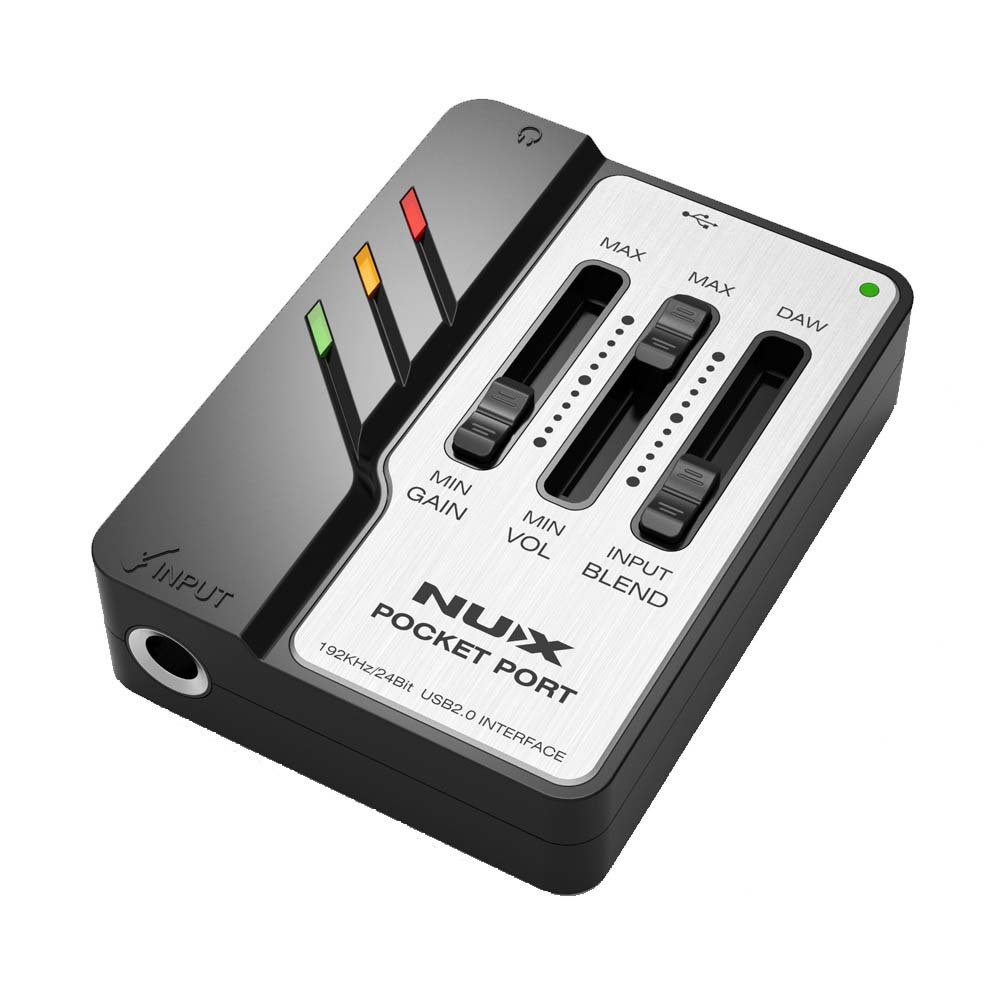 NuX Pocket Port Portable Guitar USB Audio Interface NUX