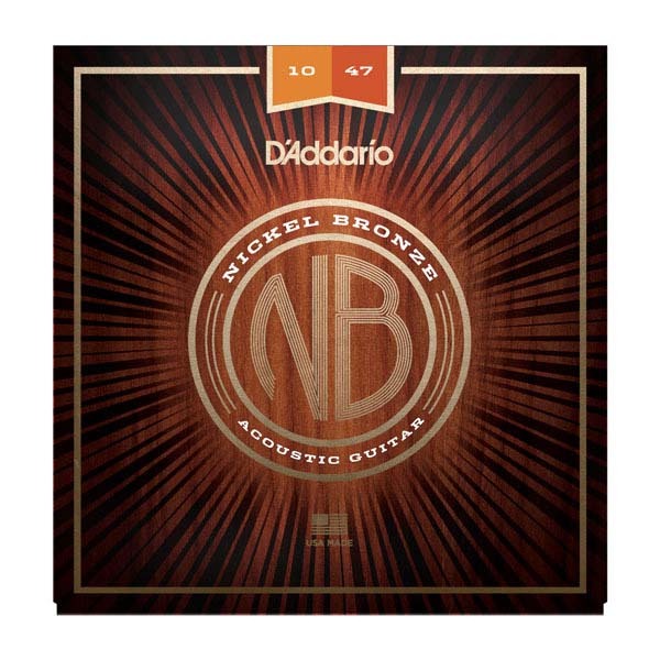 Bronze Acoustic Guitar Strings - D Addario Nb1047 Nickel Bronze Acoustic Guitar Strings 10 47