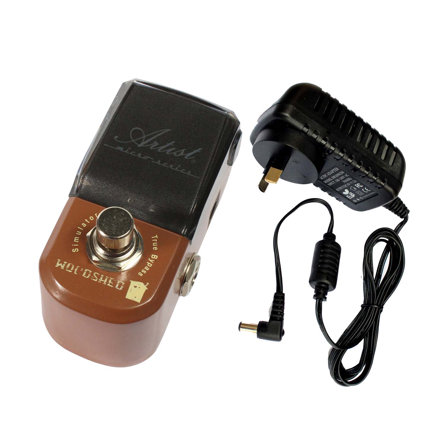 Artist MP106 Woodshed Acoustic Guitar Simulator Pedal + 9V Supply