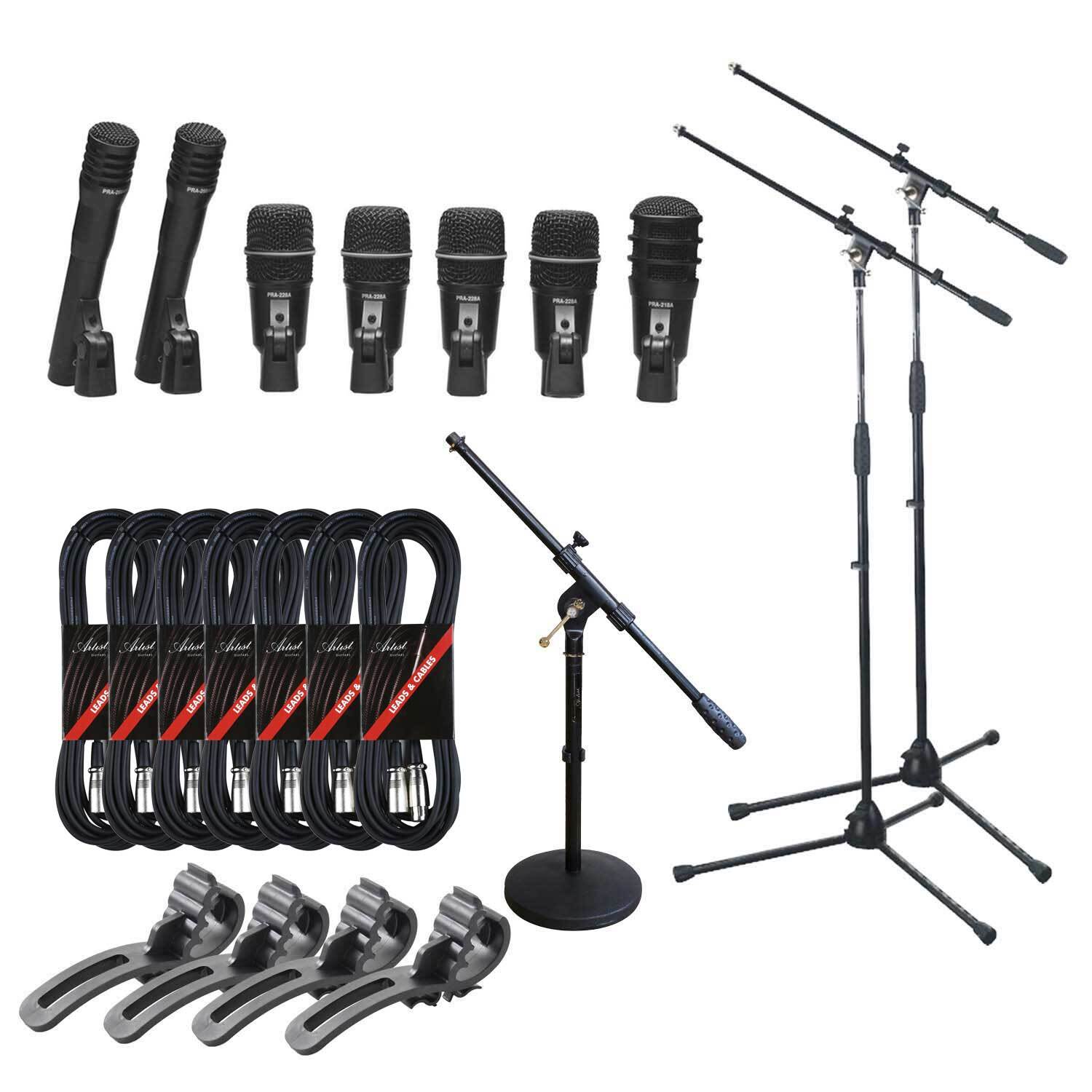 Superlux DRKA5C2 Extended 7-Piece Drum Mic Set with Stands & LeadsDRKA5C2-PK