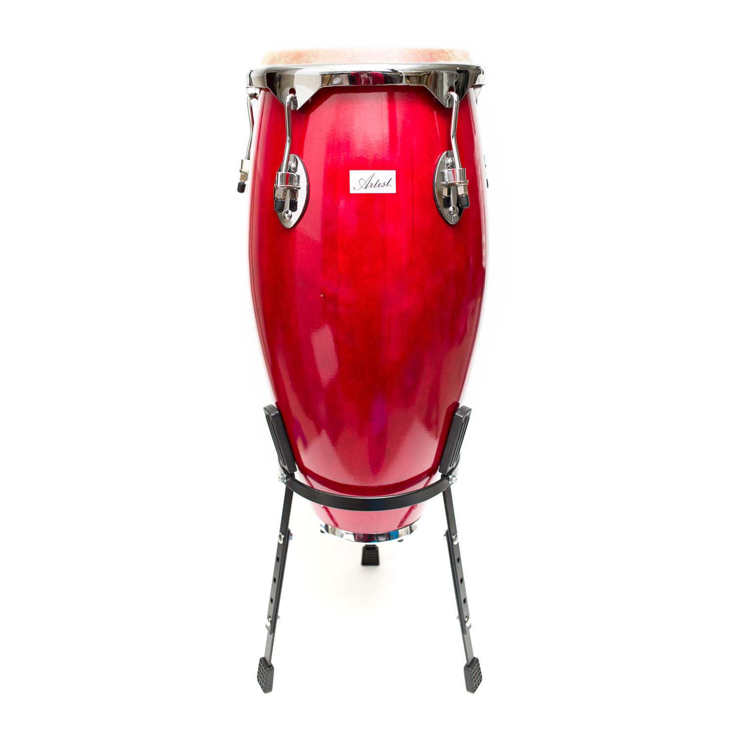 Artist cg11 red conga drum  11 inch  stand