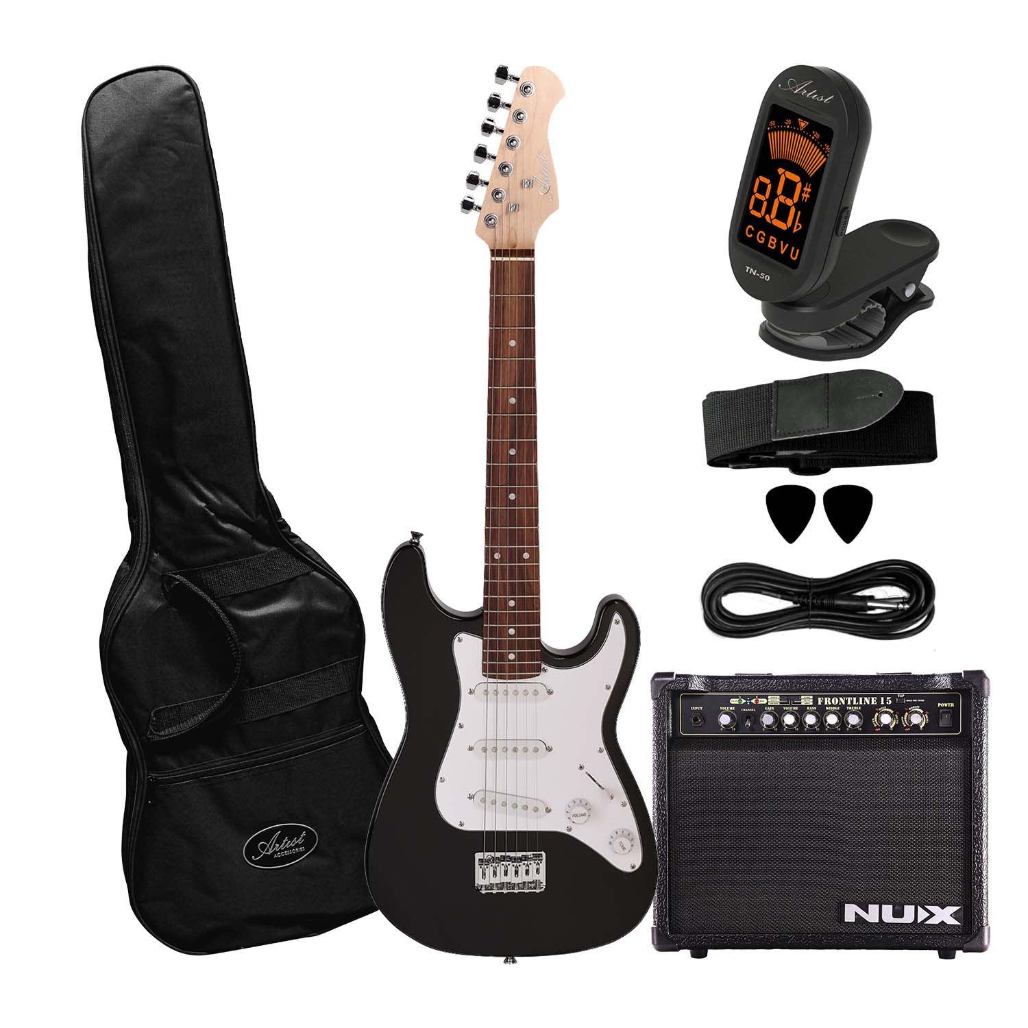 artist minis plus 3 4 size electric guitar accessories 3 4 size electric guitar