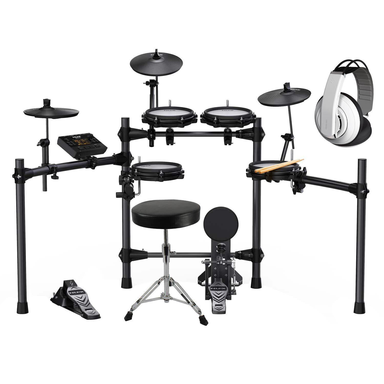 Nux DM210 8piece All Mesh Head Electronic Drumkit