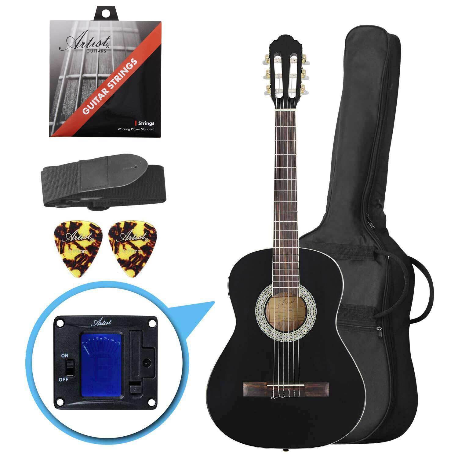 Artist CL34 - 3/4 Size Classical Nylon String Guitar Pack