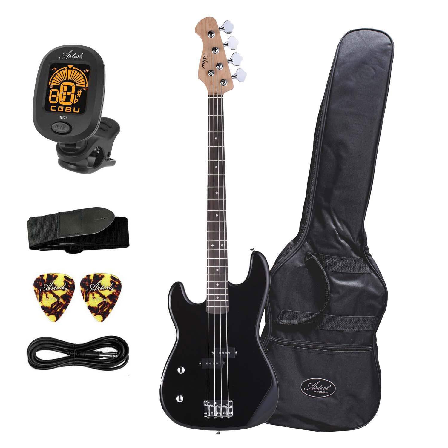 Left Acoustic Bass Guitar - Artist Pb2l Left Hand Black Electric Bass Guitar