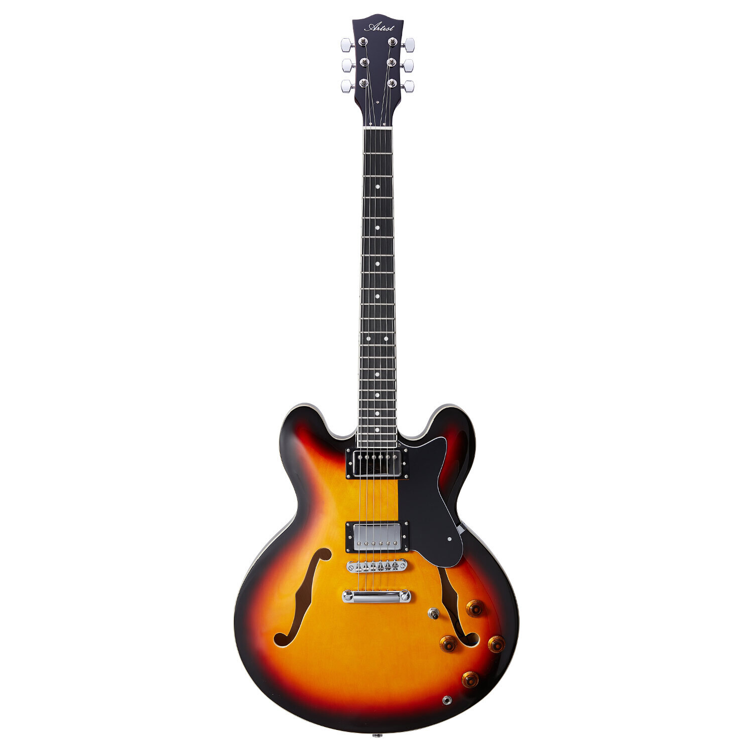 Artist Brownburst58 SemiHollow Electric Guitar w/ Humbucker