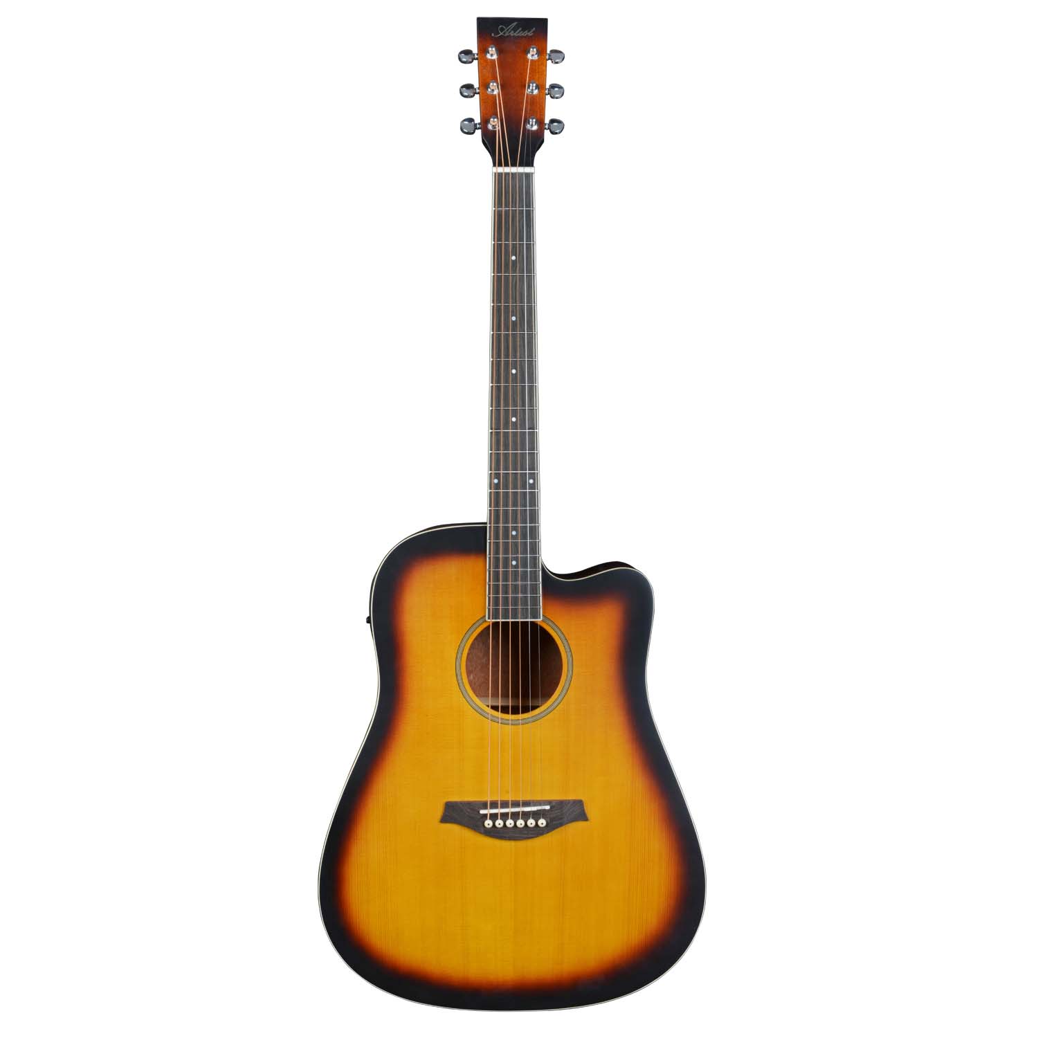 Artist BDS50CEQ Vintage Burst Solid Top Acoustic Electric Guitar