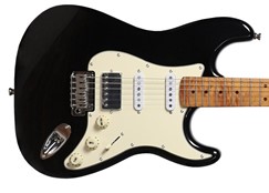 S-Style Guitar with a Humbucker in the bridge position and a single coil in the neck and middle positions