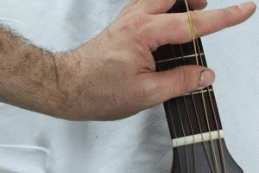 String tension using your hand