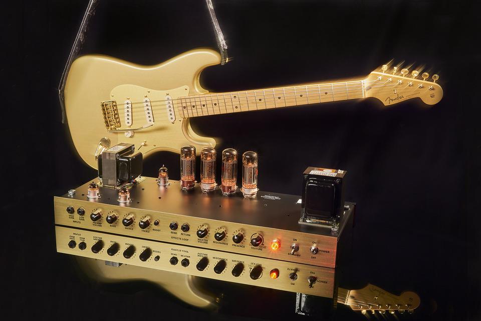 Guitar Amp with Tubes Showing