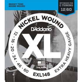 D'Addario EXL148 12-60 Electric Guitar Strings Extra Heavy Strings 