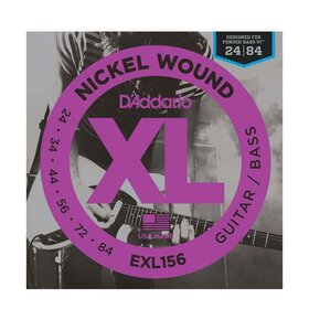 D'Addario EXL156 Fender Bass VI Electric/Bass Guitar Strings 
