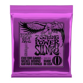 Ernie Ball 2620 11-58 7-String Electric Guitar Strings Power Slinky 