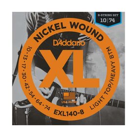 D'Addario EXL140-8 10-74 8 String Electric Guitar Strings 