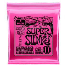 Ernie Ball 3223 3 Sets Electric Guitar Strings Super Slinky 9-42