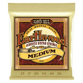 Ernie Ball 2002 Earthwood 80/20 Bronze Medium Acoustic Guitar Strings