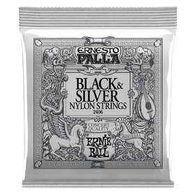 Ernie Ball 2406 Ernesto Palla Nylon Black & Silver Classical Strings