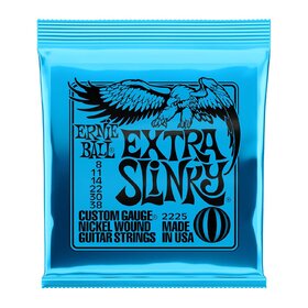 Ernie Ball 2225 8-38 Extra Slinky Nickel Wound Electric Guitar Strings 