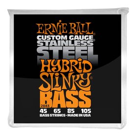 Ernie Ball 2843 45-105 Hybrid Slinky Stainless Steel Bass Strings 