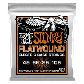 Ernie Ball 2813 45-105 Bass Guitar Strings Slinky Flatwound 
