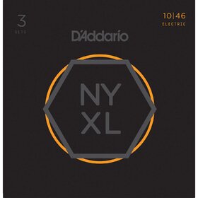 D'Addario NYXL1046 3 Sets Guitar Strings Light 10-46