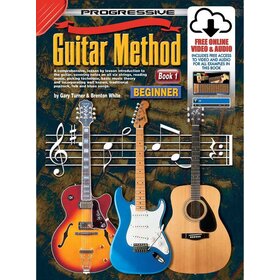 Progressive Guitar Method 1 Beginner Book with Online Audio and Video